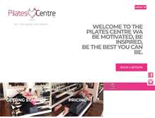 Tablet Screenshot of pilatescentrewa.com